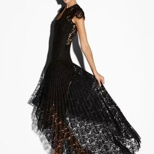 Gorgeous MILLY Margaret Dress-  Black Lace Sheath- Midi - Bergdorf